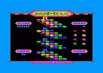 Barmelo 3D (F) (1987) screen shot game playing